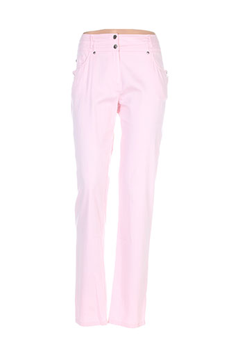 pause cafe pantalons femme de couleur rose