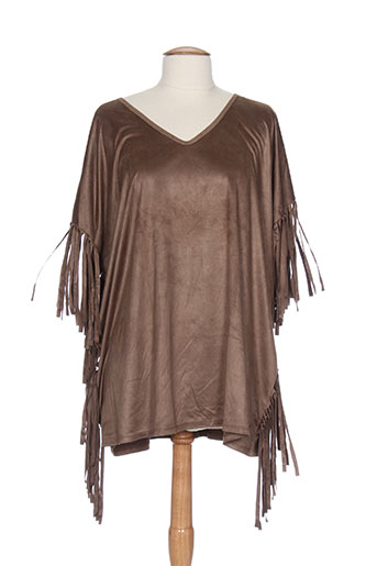 l'olive verte chemises femme de couleur marron