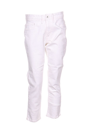 ichi pantacourts femme de couleur blanc
