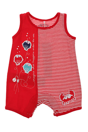 boboli combinaisons garçon de couleur rouge