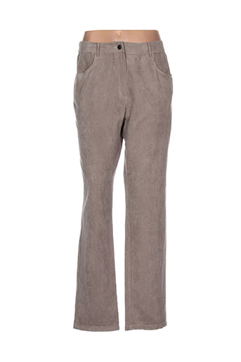 pause cafe pantalons femme de couleur beige
