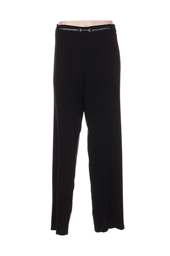 massy pantalons femme de couleur noir