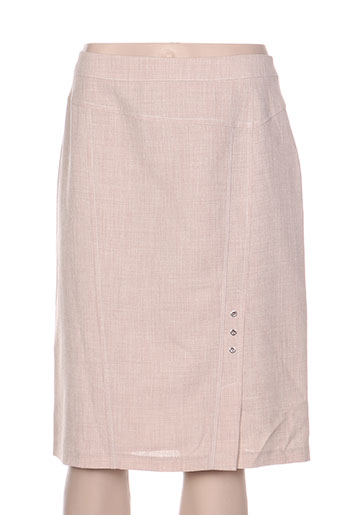christine laure jupes femme de couleur beige