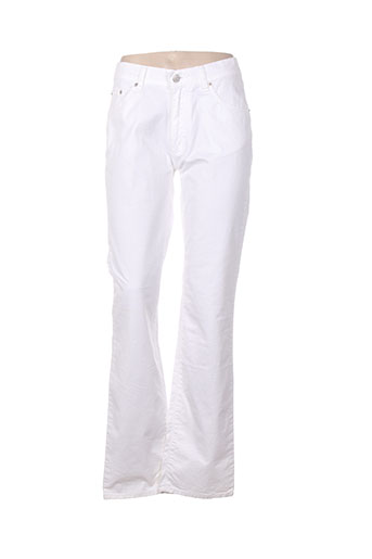full blue jeans femme de couleur blanc