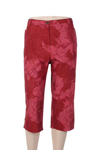 chrismas's pantacourts femme de couleur rouge