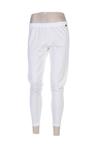 mat. pantalons femme de couleur blanc