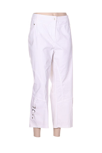 steilmann pantacourts femme de couleur blanc