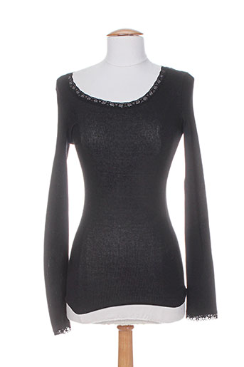 rivieres de lune t-shirts femme de couleur noir