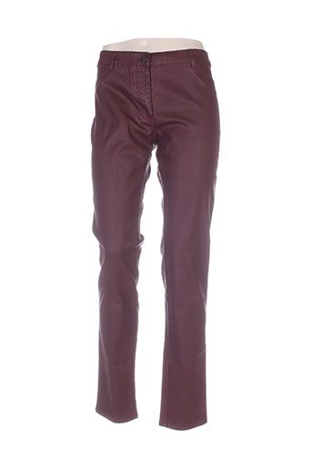 rivieres de lune pantalons femme de couleur rouge