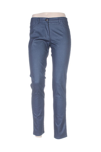 rivieres de lune pantalons femme de couleur bleu