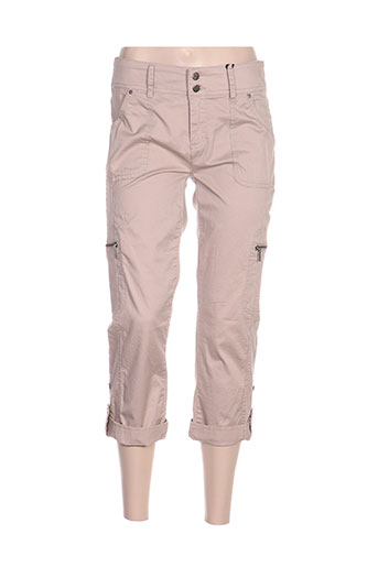 imitz pantacourts femme de couleur beige