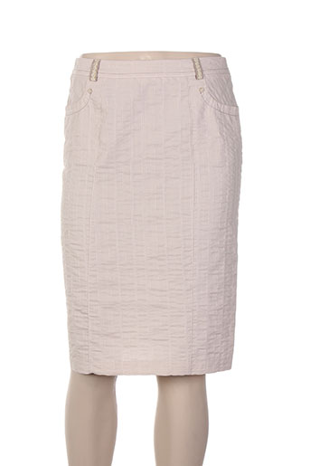 christine laure jupes femme de couleur beige