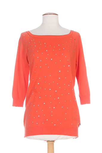 rivieres de lune pulls femme de couleur orange