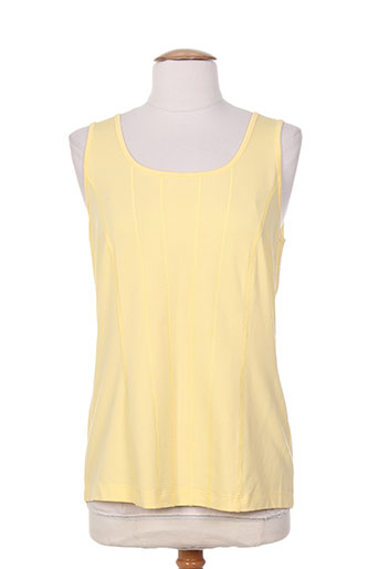 sommermann t-shirts femme de couleur jaune