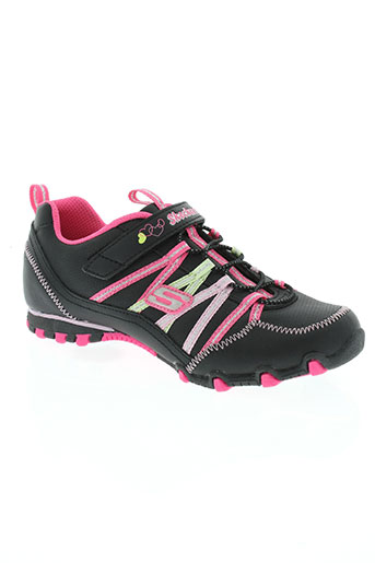 skechers chaussures fille de couleur noir