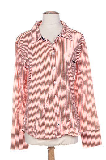 ichi chemises femme de couleur orange