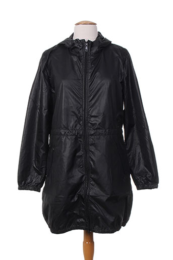benetton manteaux femme de couleur noir