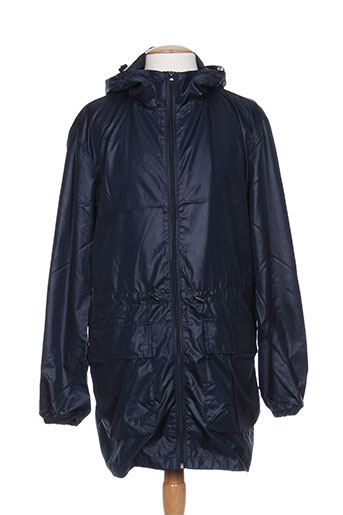 benetton manteaux homme de couleur bleu