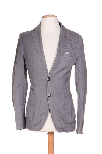 benetton vestes homme de couleur gris