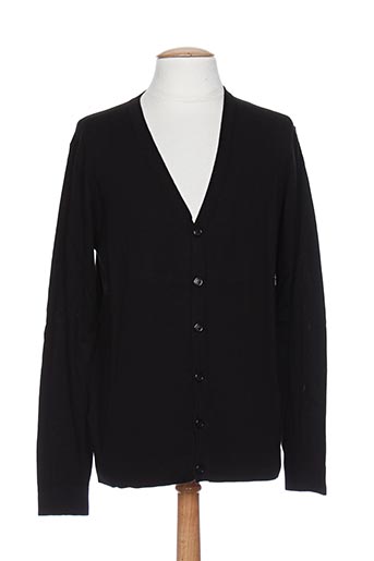 benetton gilets homme de couleur noir