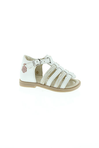 aster chaussures fille de couleur blanc