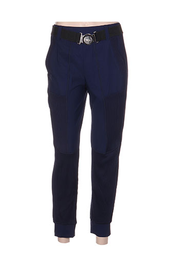 mc planet by innate pantalons femme de couleur bleu