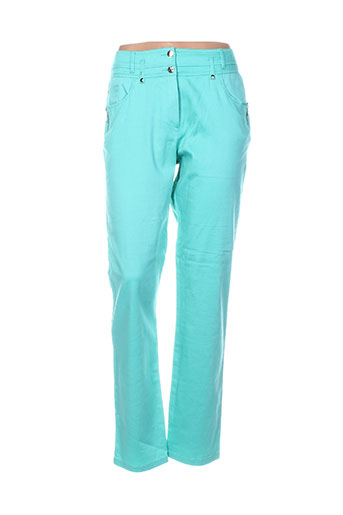 pause cafe pantalons femme de couleur vert