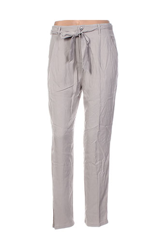 kaffe pantalons femme de couleur gris