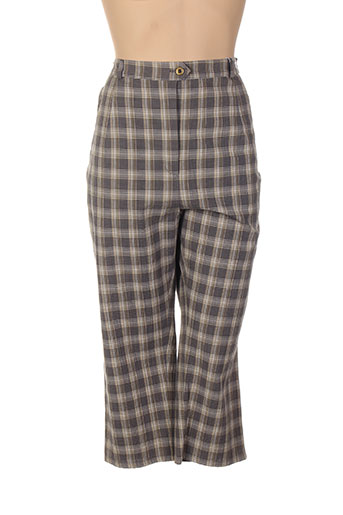 bleu de sym pantacourts femme de couleur gris