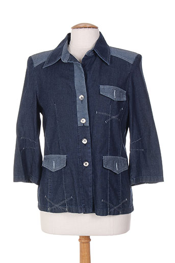 bleu de sym vestes femme de couleur bleu