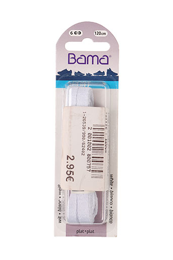 bama chaussures unisexe de couleur blanc