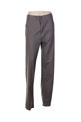 jean gabriel pantalons femme de couleur gris
