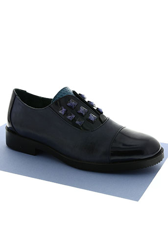 cafe noir chaussures femme de couleur bleu