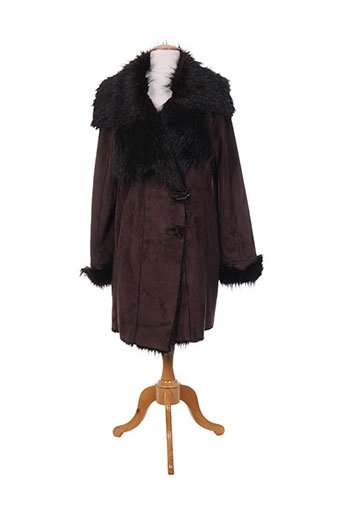 derhy manteaux femme de couleur marron