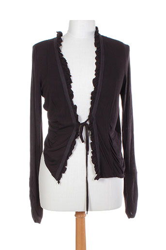 deca gilets femme de couleur marron