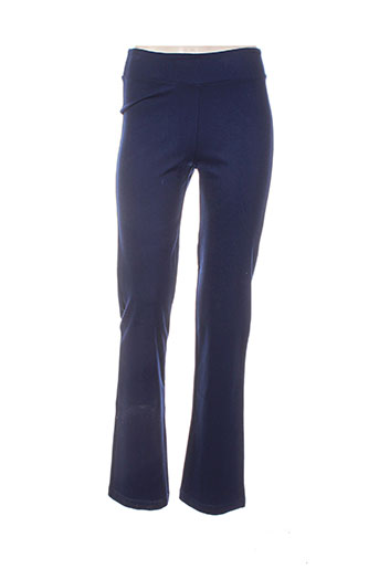 bleu d'azur pantalons femme de couleur bleu