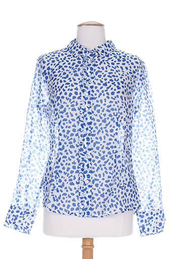 marella chemises femme de couleur bleu