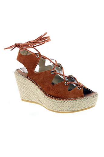 la maison de l'espadrille chaussures femme de couleur marron