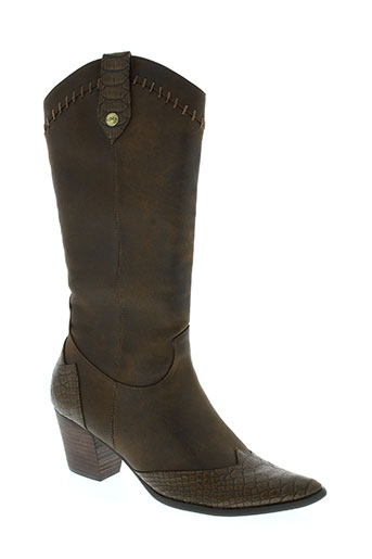 les p'tites bombes chaussures femme de couleur marron