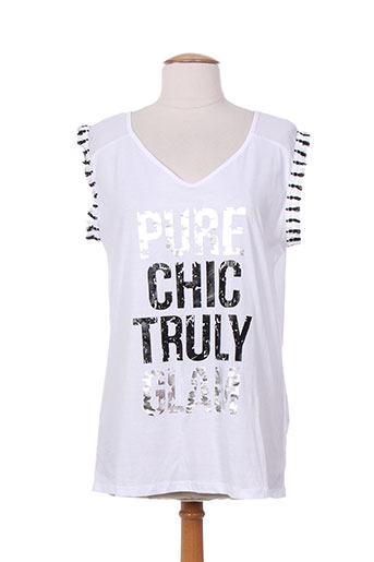 bsb t-shirts femme de couleur blanc