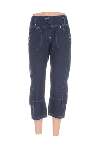 mybo pantacourts femme de couleur bleu