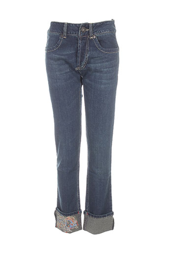 mybo pantacourts femme de couleur bleu