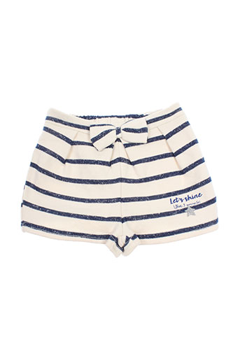 3 pommes shorts / bermudas fille de couleur bleu