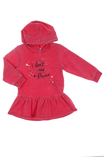 3 pommes robes fille de couleur rouge