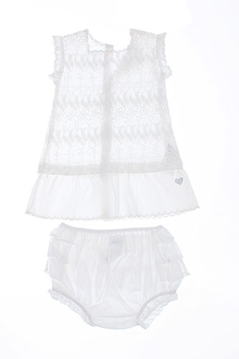 3 pommes ensemble fille de couleur blanc