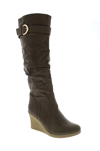 l'emotion chaussures femme de couleur marron