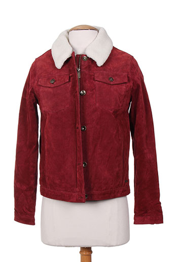 pepe jeans vestes fille de couleur rouge