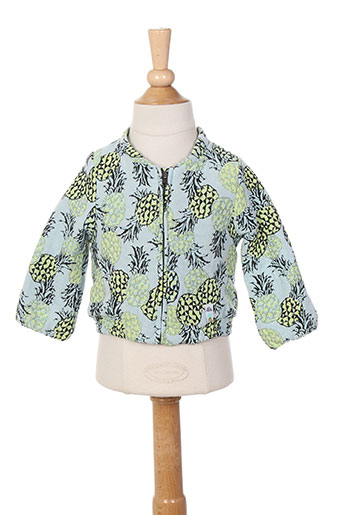 ikks vestes fille de couleur bleu