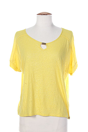 les filles de neaux t-shirts / tops femme de couleur jaune
