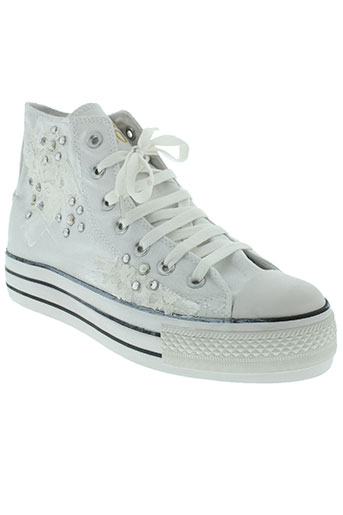 happiness shoes chaussures femme de couleur blanc